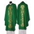 Green Chasuble with modern IHS orphrey