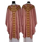 Rose embroidered chasuble with stole