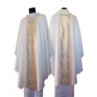 White/Cream Chasuble with Gold Orphrey Panel