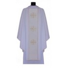 White/Cream Chasuble with Centre Cross