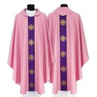 Rose Gothic Chasuble with Jerusalem Crosses 