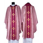 Rose Gothic Chasuble with Centre Crosses 